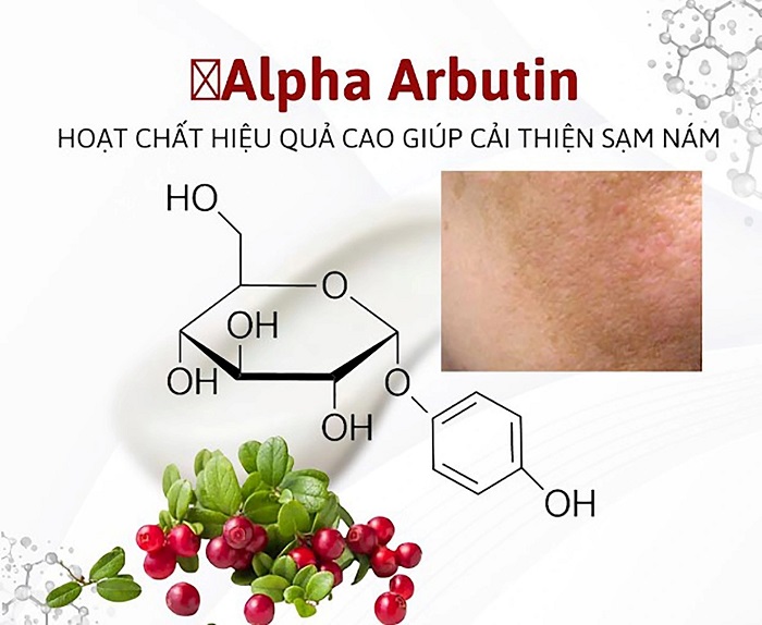 Hoạt chất Alpha Arbutin trị nám, làm sáng da hiệu quả Hoạt chất Alpha Arbutin trị nám, làm sáng da hiệu quả