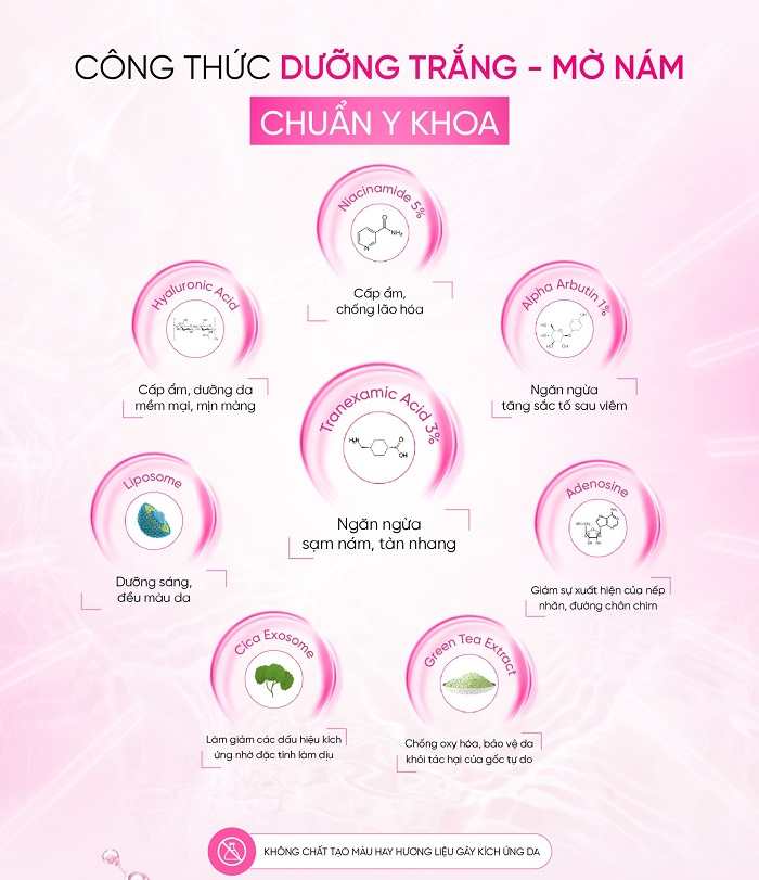 Serum Page One Tranacide Pro + Exosome hội tụ đầy đủ các thành phần trị nám, làm trắng da vượt trội Serum Page One Tranacide Pro + Exosome hội tụ đầy đủ các thành phần trị nám, làm trắng da vượt trội