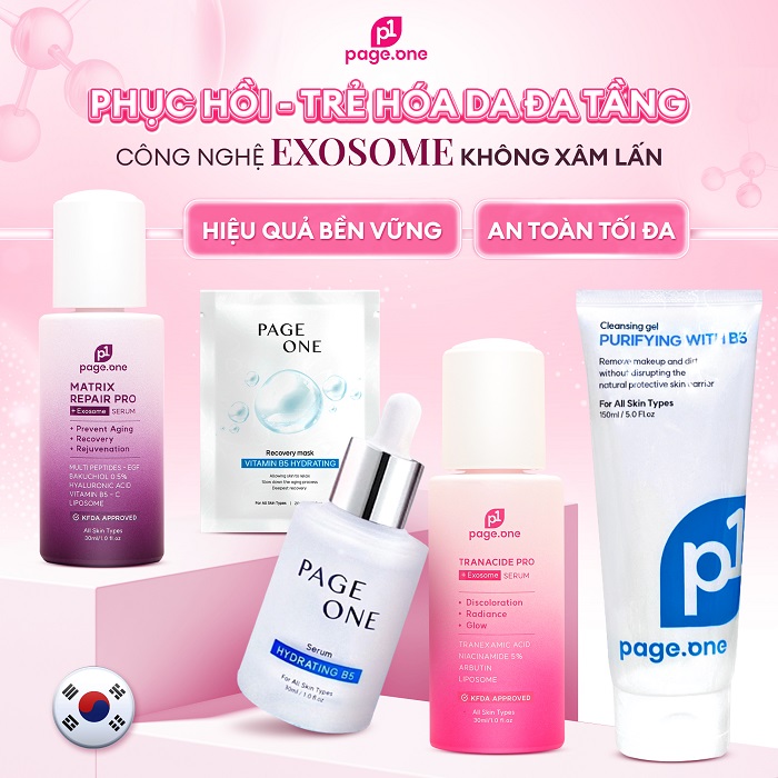 Dược mỹ phẩm Page One là đơn vị dẫn đầu ứng dụng công nghệ Exosome Dược mỹ phẩm Page One là đơn vị dẫn đầu ứng dụng công nghệ Exosome