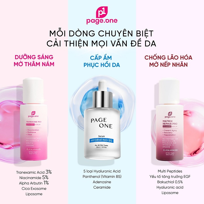 Chăm sóc làn da theo thời điểm cùng dược mỹ phẩm PageOne Chăm sóc làn da theo thời điểm cùng dược mỹ phẩm PageOne