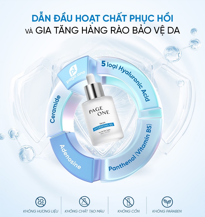 Serum PageOne B5 cấp ẩm chuyên sâu cho làn da căng mướt Serum PageOne B5 cấp ẩm chuyên sâu cho làn da căng mướt