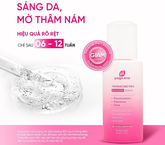 Serum trị nám PageOne có tốt không?  Serum trị nám PageOne có tốt không?