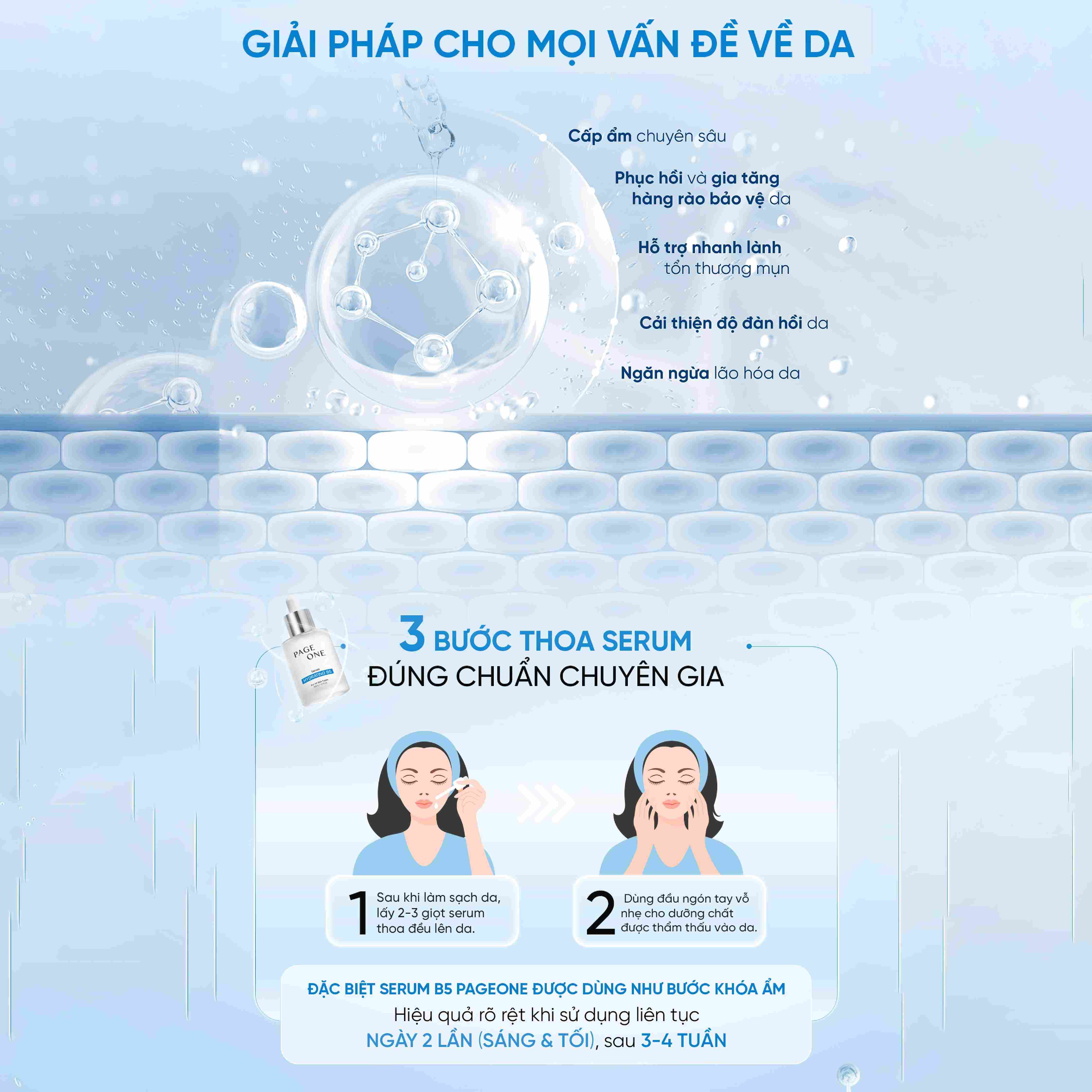 Serum Cấp Ẩm Và Phục Hồi Da Tổn Thương Page One Hydrating B5 Liposome