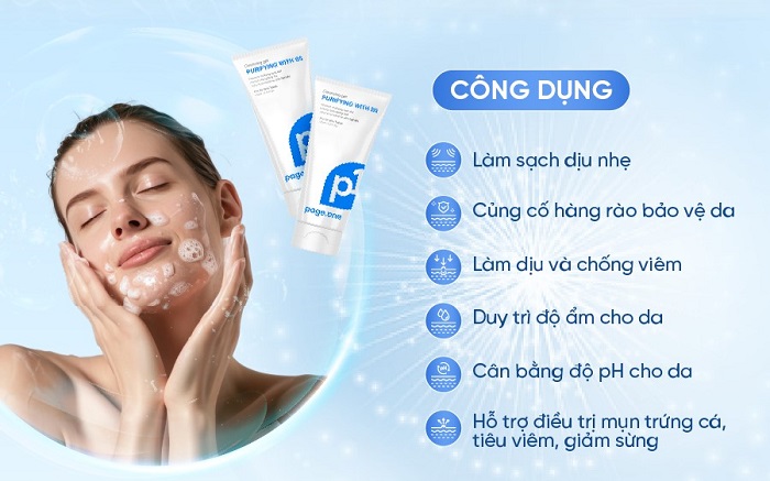 Sữa rửa mặt dạng gel chứa vitamin B5 của Page One là item đáng lựa chọn Sữa rửa mặt dạng gel chứa vitamin B5 của Page One là item đáng lựa chọn