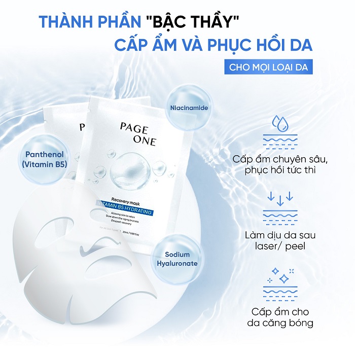 Mặt nạ Page One B5 là sự lựa chọn tuyệt vời cho làn da khô ráp, tổn thương Mặt nạ Page One B5 là sự lựa chọn tuyệt vời cho làn da khô ráp, tổn thương